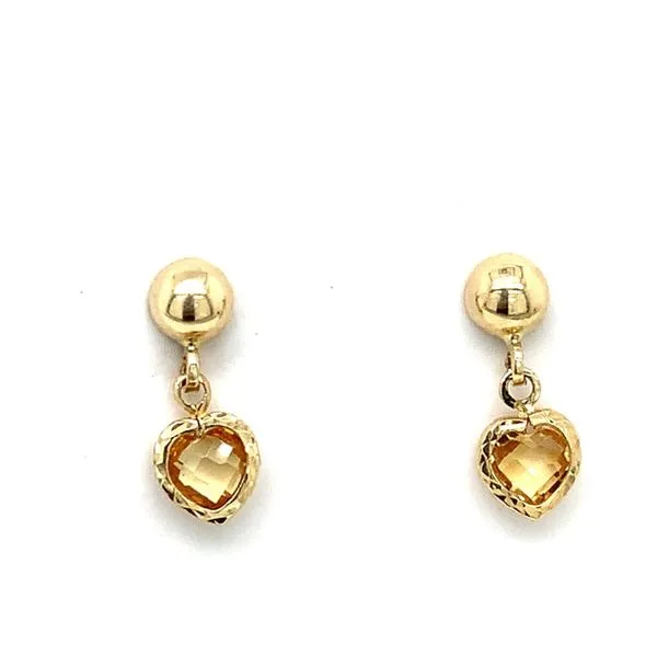 Kids Earrings in 14 Karat Yellow Gold Tzfasman Jewelers Brooklyn, NY