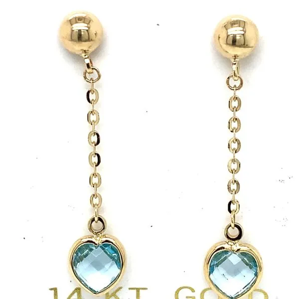 Kids Earrings in 14 Karat Yellow Gold Tzfasman Jewelers Brooklyn, NY
