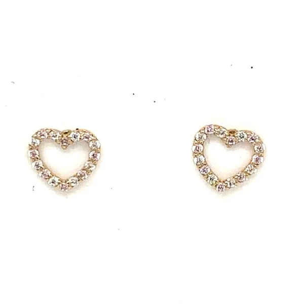 Kids Earrings in 14 Karat Yellow Gold Tzfasman Jewelers Brooklyn, NY