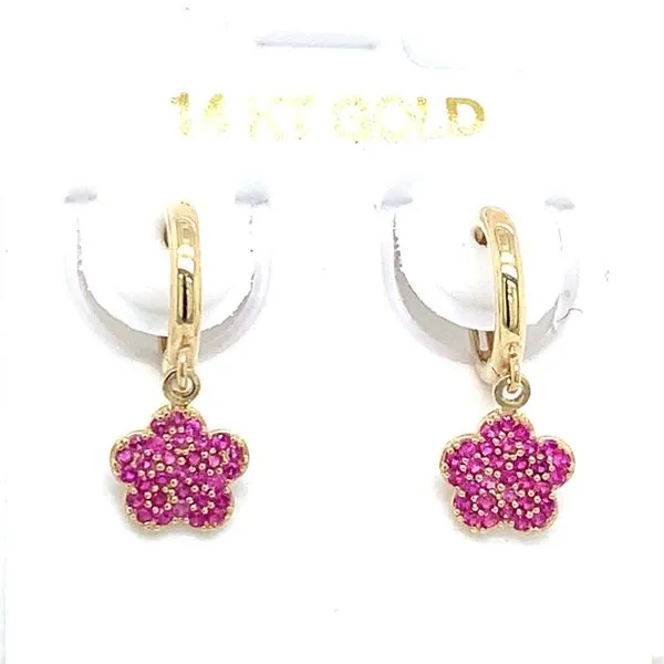 Kids Earrings in 14 Karat Yellow Gold Tzfasman Jewelers Brooklyn, NY