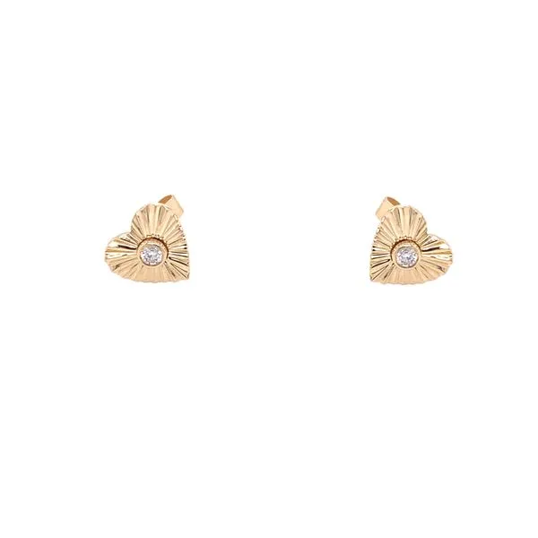 Diamond Studs in 14 Karat Yellow Gold 1.55 Grams Tzfasman Jewelers Brooklyn, NY