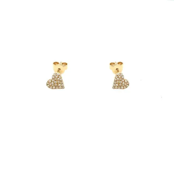 Diamond Studs in 14 Karat Yellow Gold 1.02 Grams Tzfasman Jewelers Brooklyn, NY