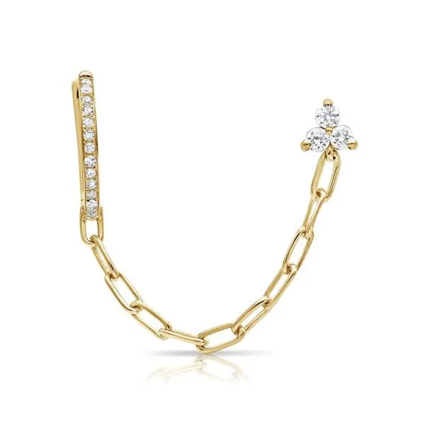 Diamond Studs in 14 Karat Yellow Gold 1.10 Grams Tzfasman Jewelers Brooklyn, NY