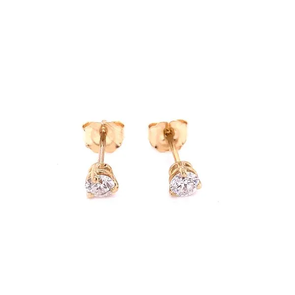 Diamond Studs in 14 Karat Yellow Gold Tzfasman Jewelers Brooklyn, NY