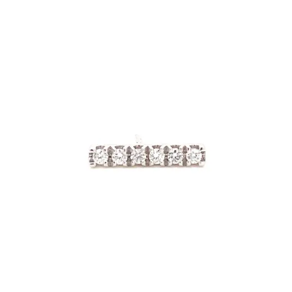 Diamond Studs in 14 Karat White Gold 0.8 Grams Tzfasman Jewelers Brooklyn, NY