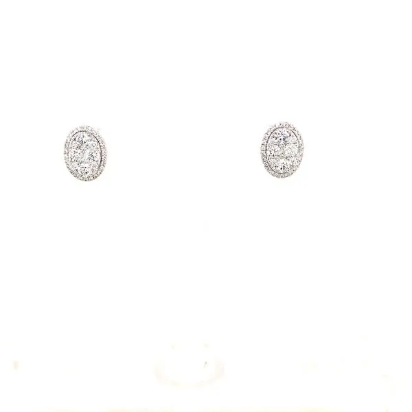 Diamond Studs in 14 Karat White Gold 3.11 Grams Tzfasman Jewelers Brooklyn, NY