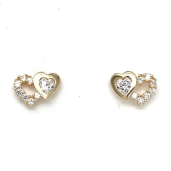 Diamond Studs in 14 Karat Yellow Gold Tzfasman Jewelers Brooklyn, NY