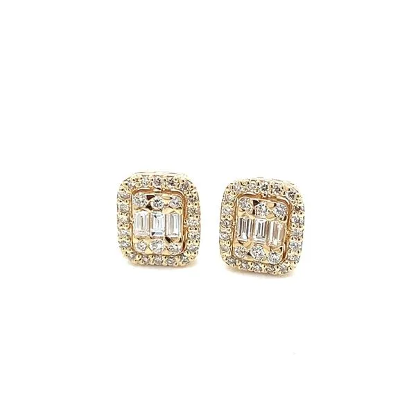 Diamond Studs in 14 Karat Yellow Gold Tzfasman Jewelers Brooklyn, NY