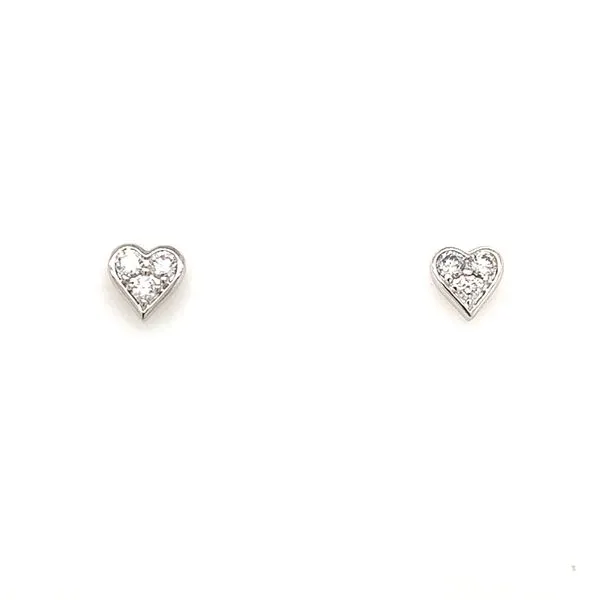 Diamond Studs in 14 Karat White Gold 1.28 Grams Tzfasman Jewelers Brooklyn, NY
