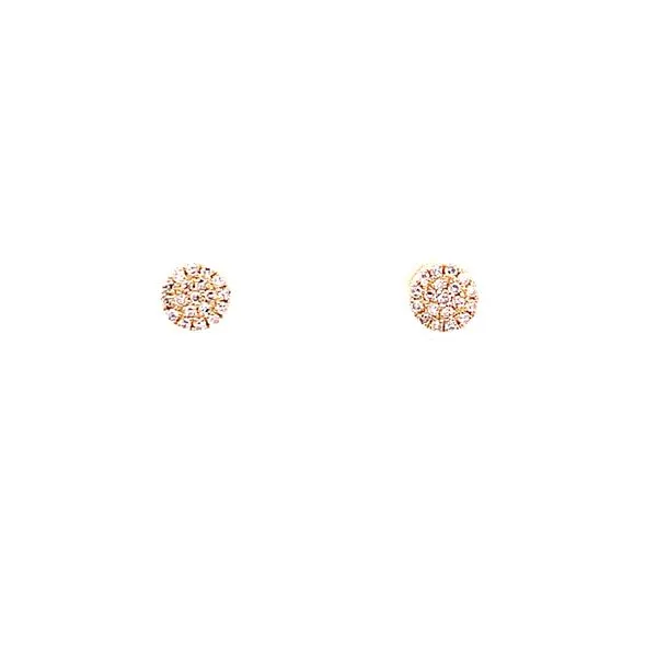 Diamond Studs in 14 Karat Rose Gold Tzfasman Jewelers Brooklyn, NY