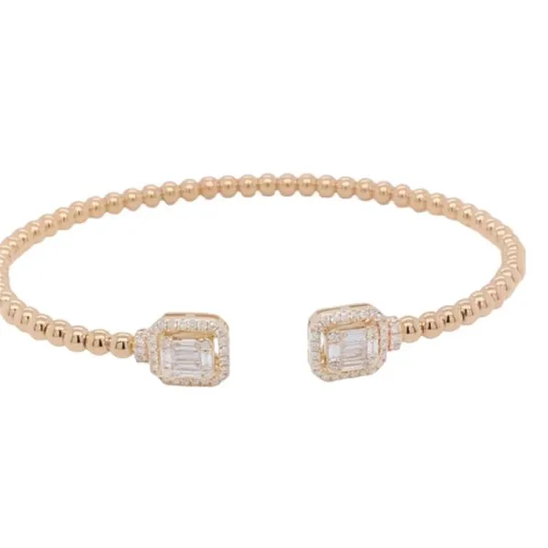 Diamond Bangles in 14 Karat Yellow Gold similar item image