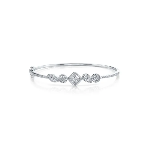 Diamond Bangles in 14 Karat White Gold similar item image