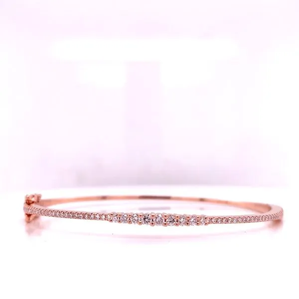 Diamond Bangles in 14 Karat Rose Gold similar item image