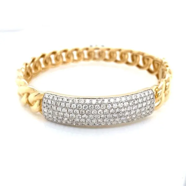 Diamond Bangles in 14 Karat Yellow Gold Tzfasman Jewelers Brooklyn, NY
