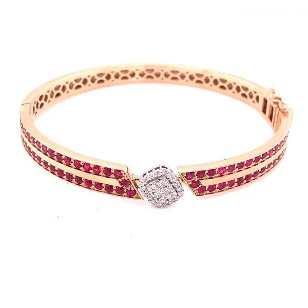 Diamond Bangles in 14 Karat Rose Gold similar item image