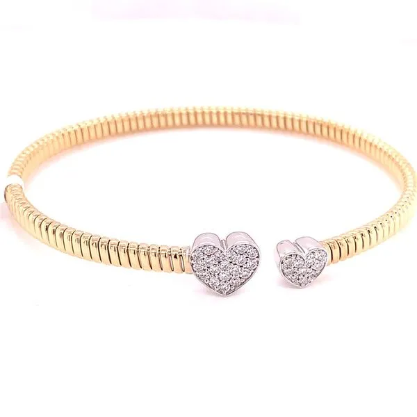 Diamond Bangles in 18 Karat Yellow Gold Tzfasman Jewelers Brooklyn, NY