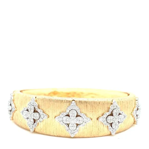 Diamond Bangles in 14 Karat Yellow Gold Tzfasman Jewelers Brooklyn, NY