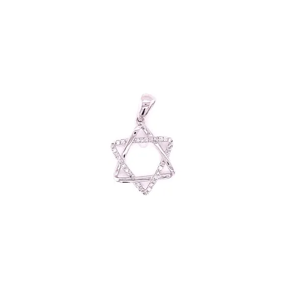 Charm in 14 Karat White Gold 1.2 Grams Tzfasman Jewelers Brooklyn, NY