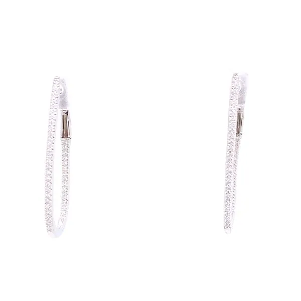 Diamond Hoops Tzfasman Jewelers Brooklyn, NY