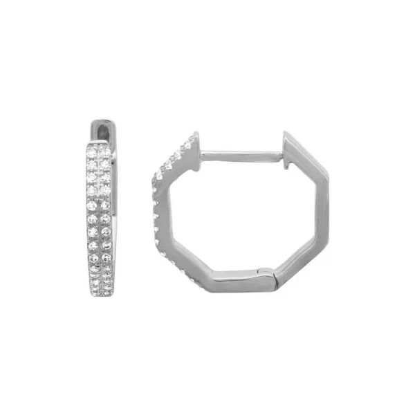 Diamond Hoops Tzfasman Jewelers Brooklyn, NY