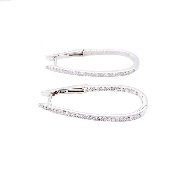 Diamond Hoops Tzfasman Jewelers Brooklyn, NY