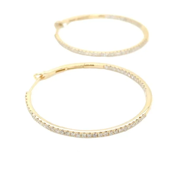 Diamond Hoops Tzfasman Jewelers Brooklyn, NY