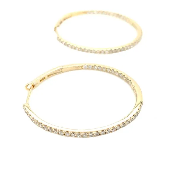 Diamond Hoops Tzfasman Jewelers Brooklyn, NY