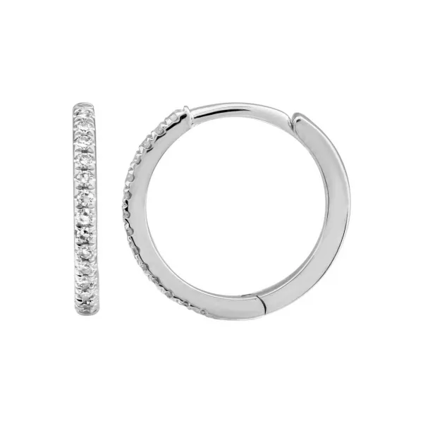 Diamond Hoops Tzfasman Jewelers Brooklyn, NY