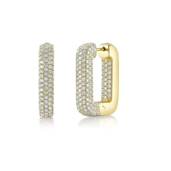 Diamond Hoops Tzfasman Jewelers Brooklyn, NY