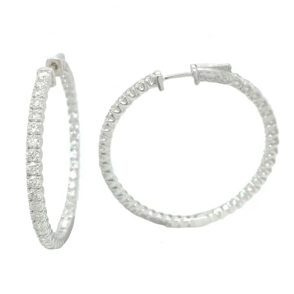Diamond Hoops Tzfasman Jewelers Brooklyn, NY