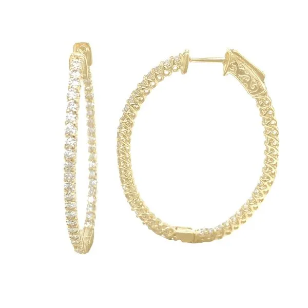 Diamond Hoops Tzfasman Jewelers Brooklyn, NY