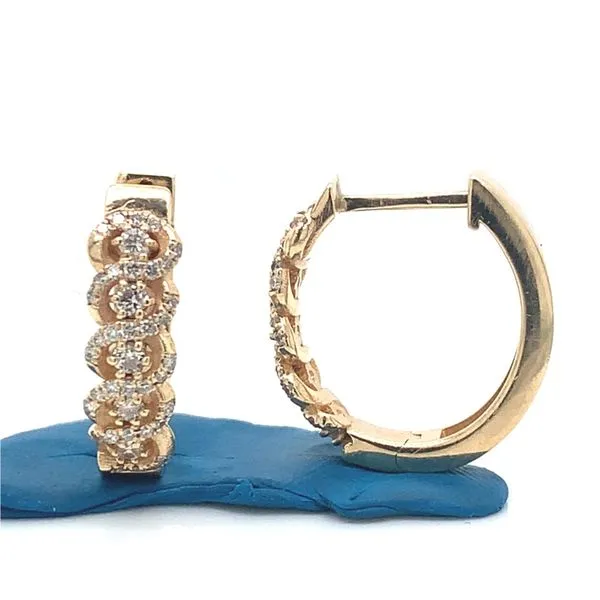 Diamond Hoops Tzfasman Jewelers Brooklyn, NY