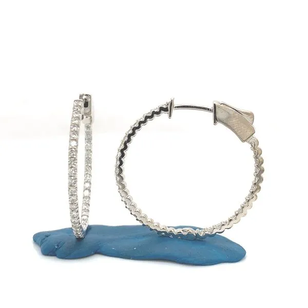 Diamond Hoops Tzfasman Jewelers Brooklyn, NY