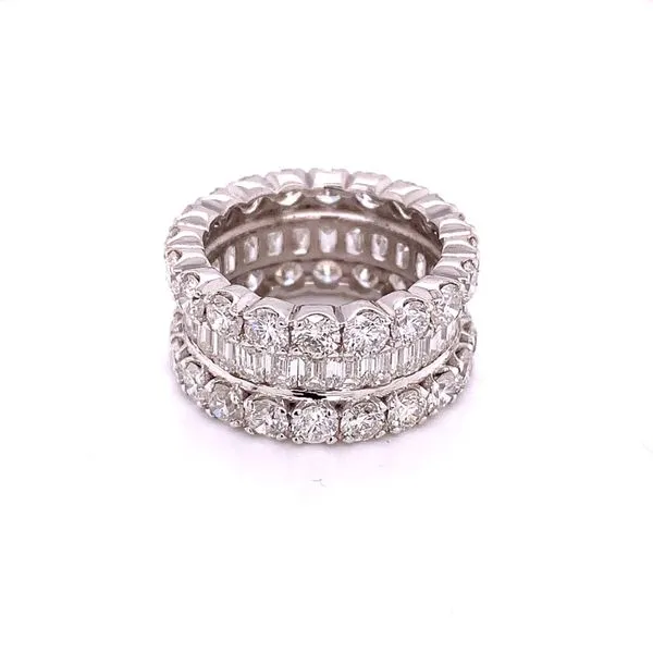 Eternity Bands in 14 Karat White Gold Tzfasman Jewelers Brooklyn, NY