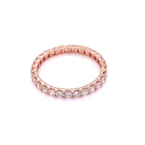 Eternity Bands in 14 Karat Rose Gold Tzfasman Jewelers Brooklyn, NY