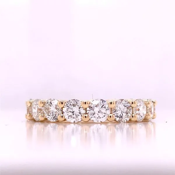 Eternity Bands in 14 Karat Yellow Gold 4.6 Grams Tzfasman Jewelers Brooklyn, NY
