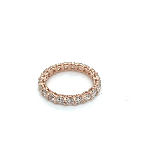 Eternity Bands in 14 Karat Rose Gold Tzfasman Jewelers Brooklyn, NY