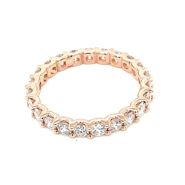 Eternity Bands in 14 Karat Rose Gold Tzfasman Jewelers Brooklyn, NY