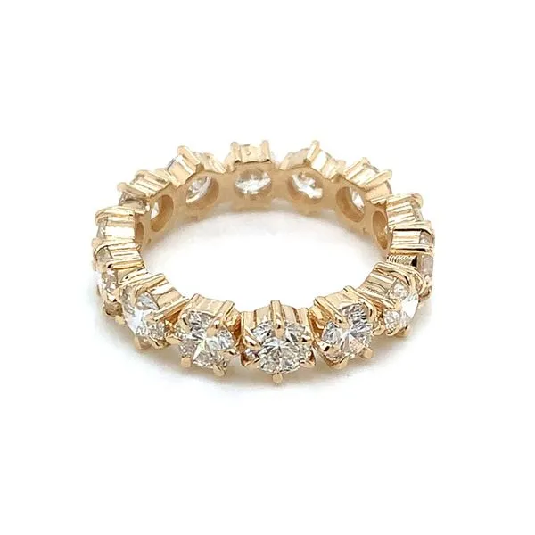 Eternity Bands in 14 Karat Yellow Gold Tzfasman Jewelers Brooklyn, NY
