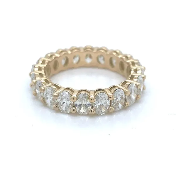 Eternity Bands in 14 Karat Yellow Gold Tzfasman Jewelers Brooklyn, NY