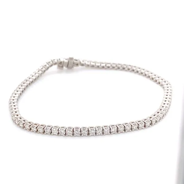 Tennis Bracelet in 14 Karat White Gold 8.2 Grams similar item image
