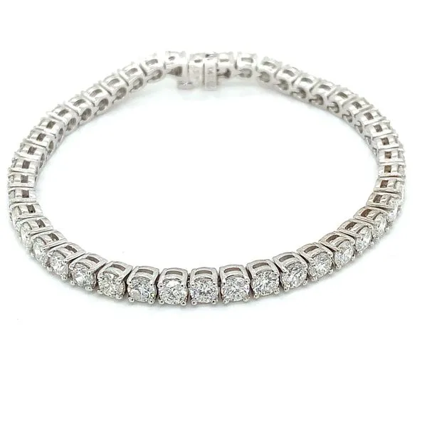 Tennis Bracelet in 14 Karat White Gold Tzfasman Jewelers Brooklyn, NY