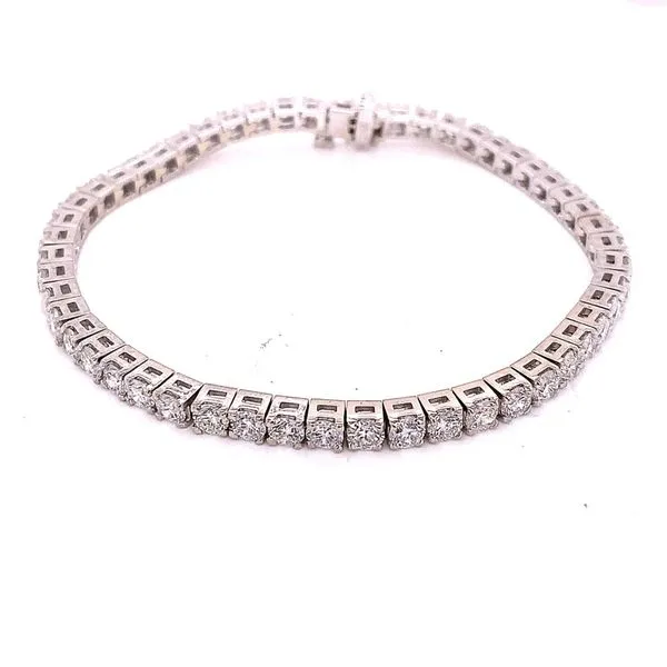 Tennis Bracelet in 14 Karat White Gold Tzfasman Jewelers Brooklyn, NY