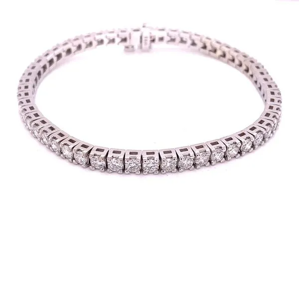 Tennis Bracelet in 14 Karat White Gold Tzfasman Jewelers Brooklyn, NY