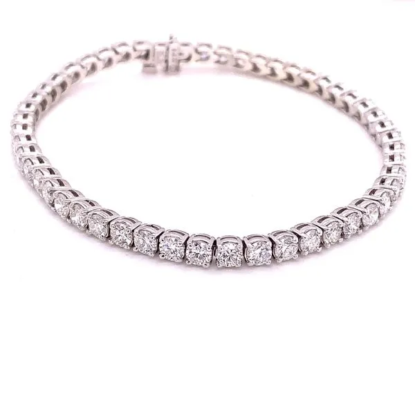 Tennis Bracelet in 14 Karat White Gold Tzfasman Jewelers Brooklyn, NY