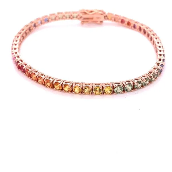 Tennis Bracelet in 14 Karat Rose Gold Tzfasman Jewelers Brooklyn, NY