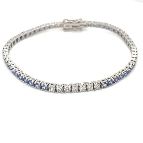 Tennis Bracelet in 14 Karat White Gold Tzfasman Jewelers Brooklyn, NY