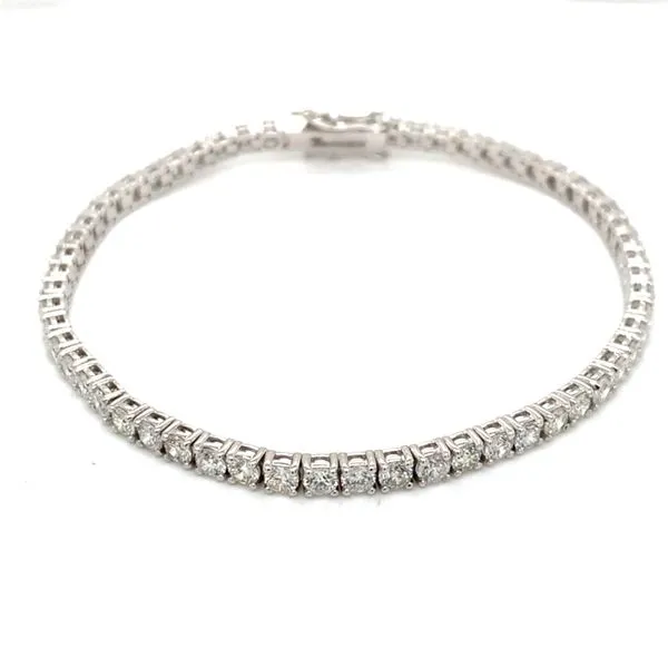 Tennis Bracelet in 14 Karat White Gold Tzfasman Jewelers Brooklyn, NY
