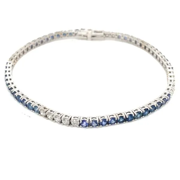 Tennis Bracelet in 14 Karat White Gold Tzfasman Jewelers Brooklyn, NY