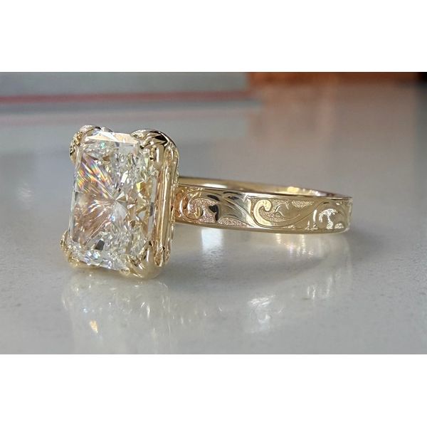 Lab Grown Diamond Engagement Ring Image 2 Vail Creek Jewelry Designs Turlock, CA